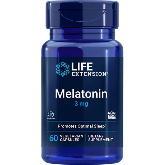 Melatonin 3 mg - Sleep & Snoring Aids > Medicinal Sleep Aids - Life Extension - YOUUTEKK