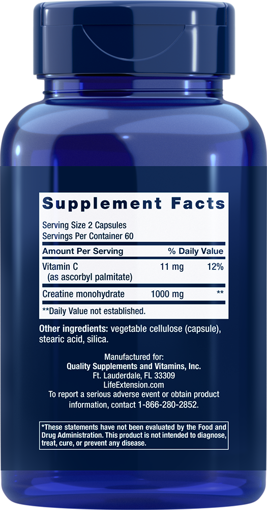 Creatine Capsules - Amino Acid Nutritional Supplements - Life Extension - YOUUTEKK