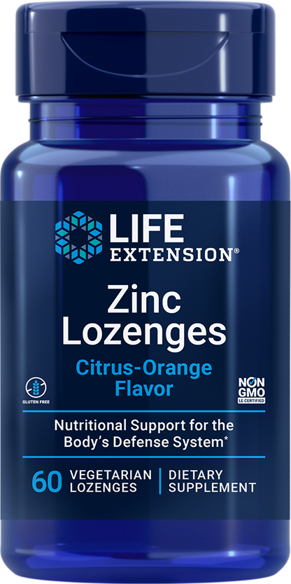 Zinc Lozenges Citrus Orange - Mineral Supplements > Zinc Mineral Supplements - Life Extension - YOUUTEKK