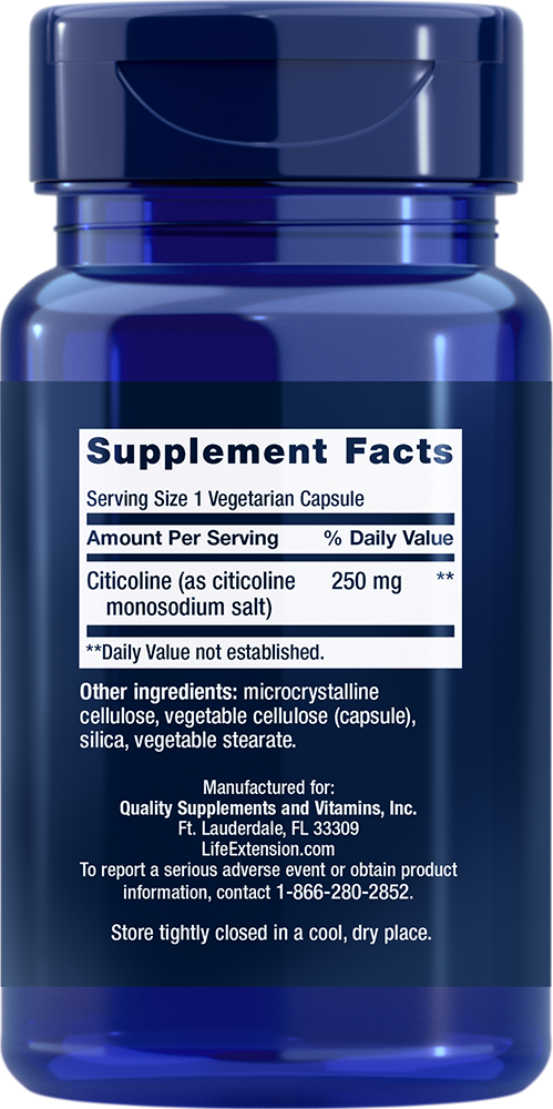Citicoline (CDP-Choline) - Vitamins & Dietary Supplements > Vitamin Supplements - Life Extension - YOUUTEKK