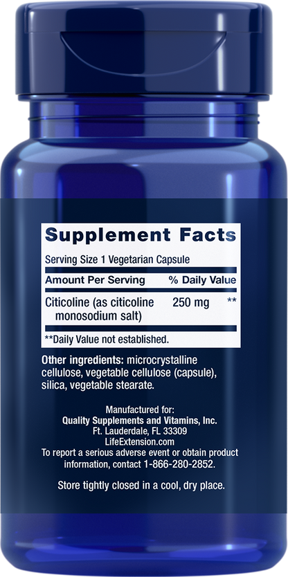 Citicoline (CDP-Choline) - Vitamins & Dietary Supplements > Vitamin Supplements - Life Extension - YOUUTEKK