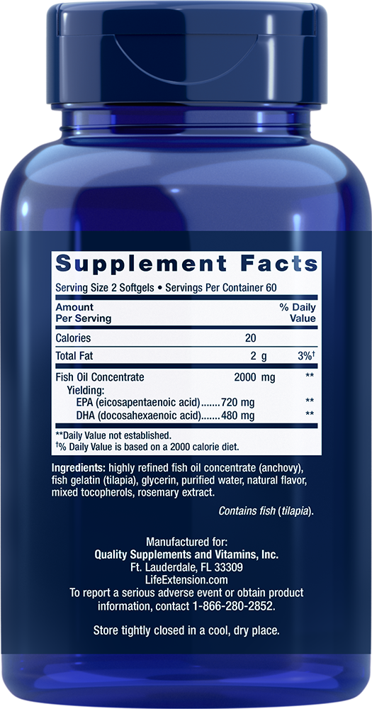 Mega EPA/DHA - Essential Fatty Acid Nutritional Supplements > Omega 3 Nutritional Supplements - Life Extension - YOUUTEKK