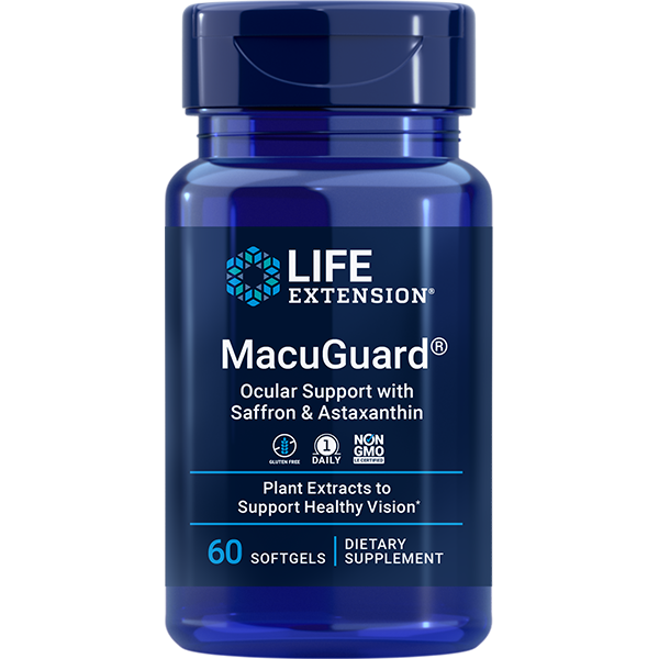 MacuGuard® Ocular Support with Saffron & Astaxanthin - Antioxidant Nutritional Supplements > Astaxanthin Nutritional Supplements - Life Extension - YOUUTEKK