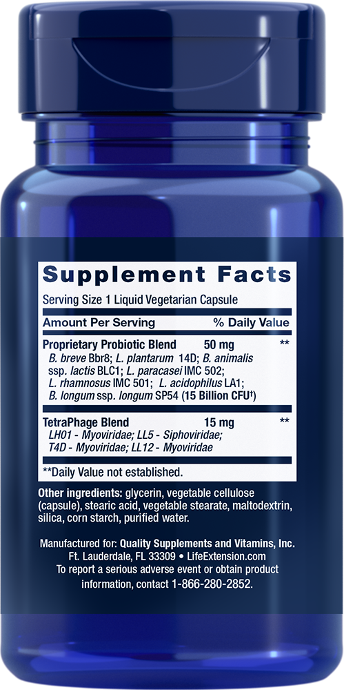 FLORASSIST® GI with Phage Technology - Digestive Nutritional Supplements > Prebiotic Nutritional Supplements - Life Extension - YOUUTEKK