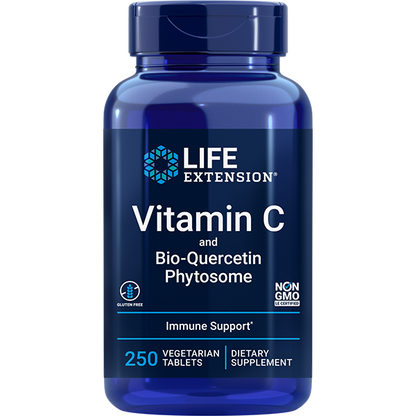 Vitamin C and Bio-Quercetin Phytosome - Vitamin Supplements > Flavonoid Vitamin Supplements - Life Extension - YOUUTEKK