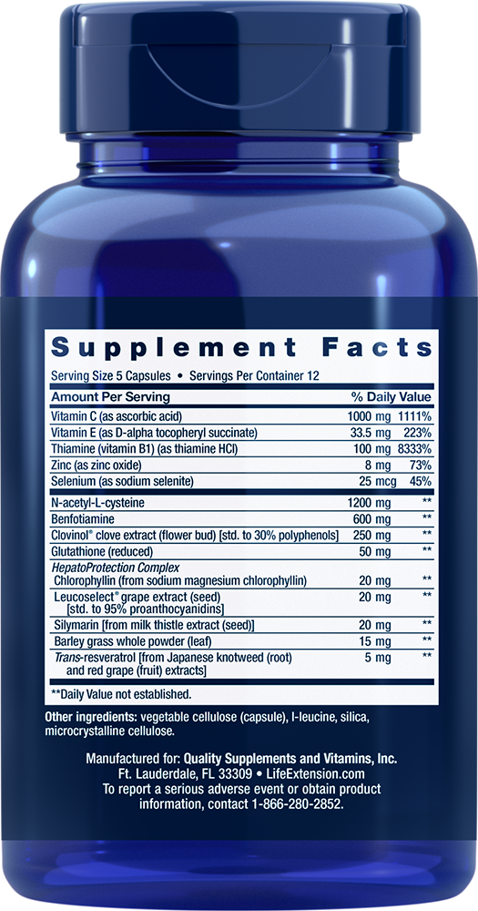 Anti-Alcohol Complex - Vitamins & Dietary Supplements > Detox & Cleanse Weight Loss Products - Life Extension - YOUUTEKK