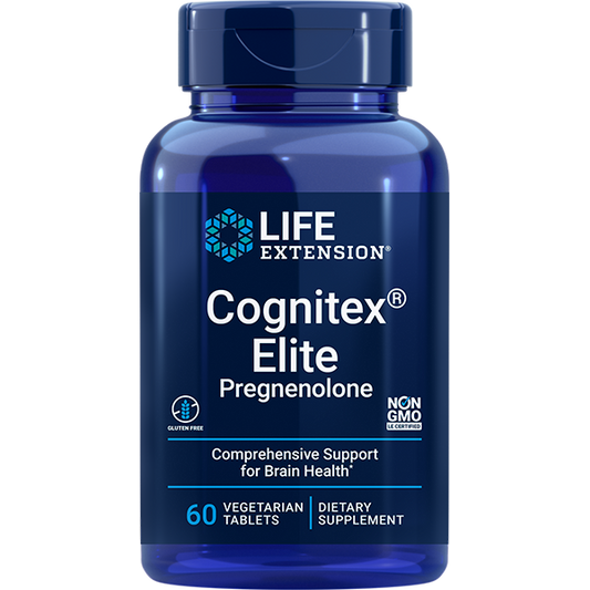 Cognitex® Elite Pregnenolone - Vitamins & Dietary Supplements > Blended Vitamin & Mineral Supplements - Life Extension - YOUUTEKK