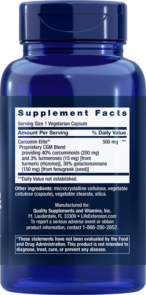 Curcumin Elite™ Turmeric Extract - Herbal Supplements > Curcumin Herbal Supplements - Life Extension - YOUUTEKK