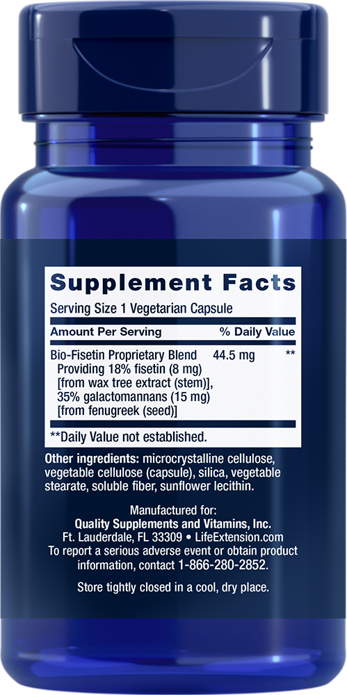 Bio-Fisetin - Blended Vitamin & Mineral Supplements - Life Extension - YOUUTEKK