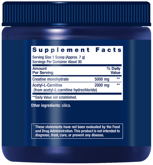 Creatine & Acetyl-L-Carnitine Energy Plus - Supplements - Life Extension - YOUUTEKK