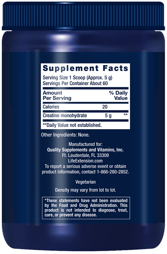 Creatine Powder - Sports Nutrition Products > Sports Nutrition Endurance & Energy Powders - Life Extension - YOUUTEKK