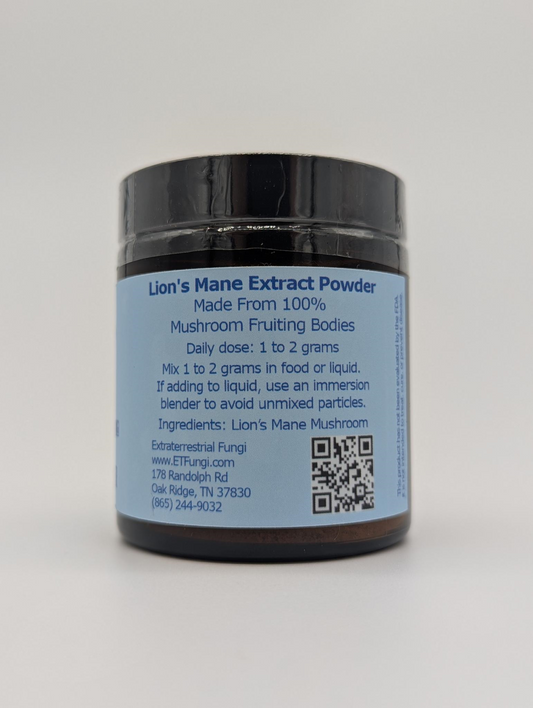 Lion's Mane Extract Powder jar