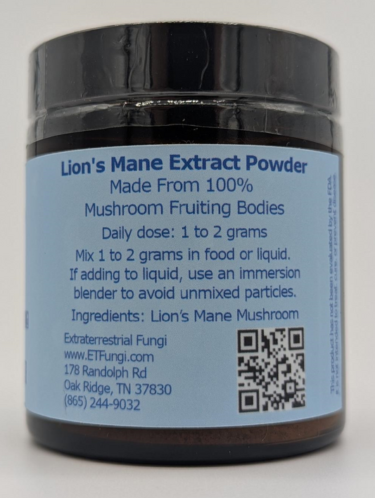 Lion's Mane Extract Powder jar