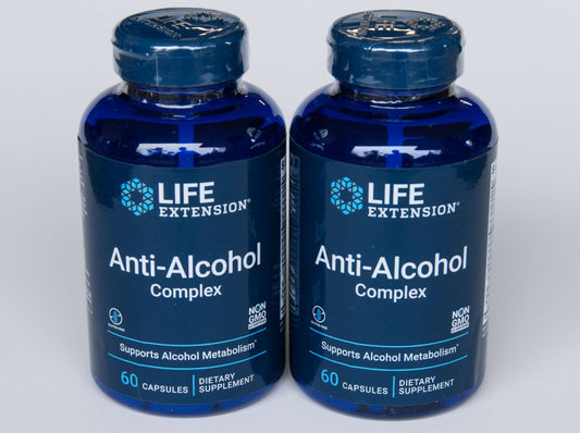 Anti-Alcohol Complex 60 Capsules (2 Pack) Liver Health / Detoxification Life Extension