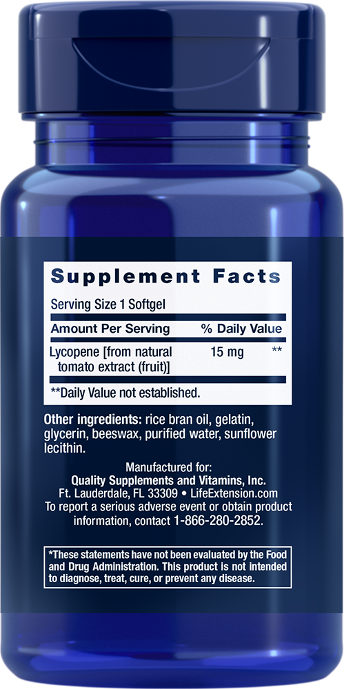 Mega Lycopene - Vitamin Supplements > Men's Health - Life Extension - YOUUTEKK
