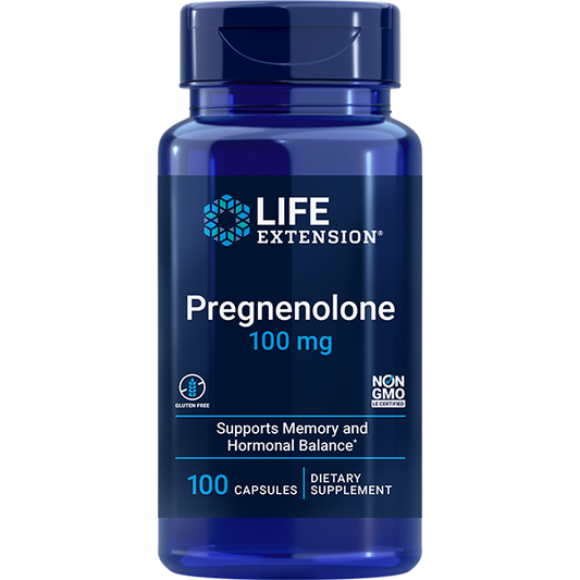 Pregnenolone 100 mg - Vitamins & Dietary Supplements > Blended Vitamin & Mineral Supplements - Life Extension - YOUUTEKK