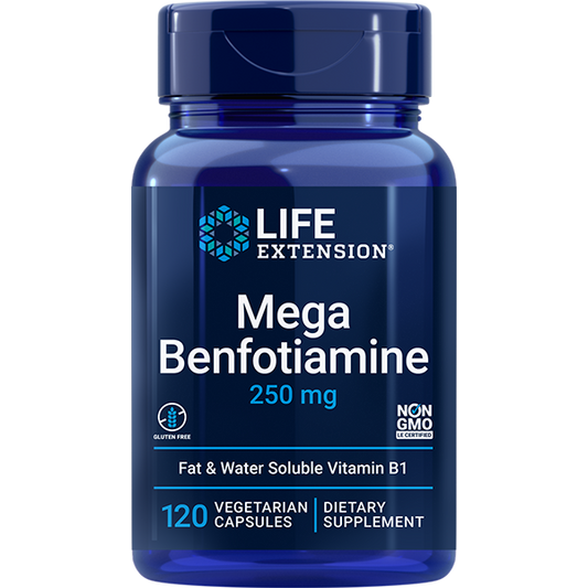 Mega Benfotiamine 250mg - Vitamins & Dietary Supplements > Vitamin B1 (Thiamine) Supplements - Life Extension - YOUUTEKK