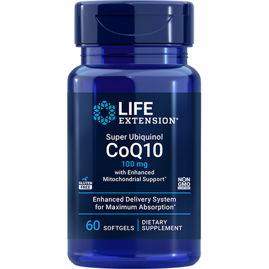 Super Ubiquinol CoQ10 with Enhanced Mitochondrial Support™ 100mg - Antioxidant Nutritional Supplements > CoQ10 Nutritional Supplements - Life Extension - YOUUTEKK