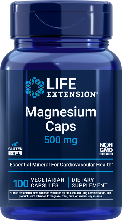 Magnesium Caps 500mg - Mineral Supplements > Magnesium Mineral Supplements - Life Extension - YOUUTEKK