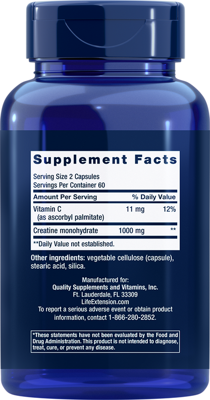 Creatine Capsules - Amino Acid Nutritional Supplements - Life Extension - YOUUTEKK
