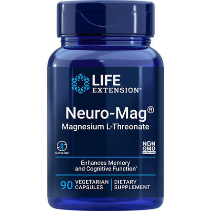 Neuro-Mag® Magnesium L-Threonate Caps - Mineral Supplements > Magnesium Mineral Supplements - Life Extension - YOUUTEKK