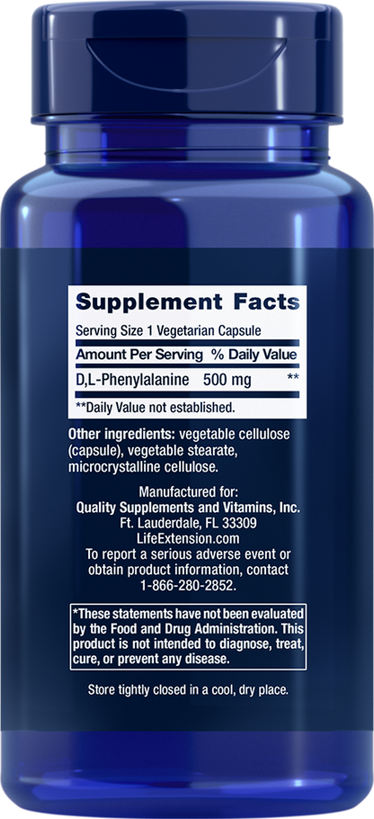 D, L-Phenylalanine - Health & Household > Blended Vitamin & Mineral Supplements - Life Extension - YOUUTEKK
