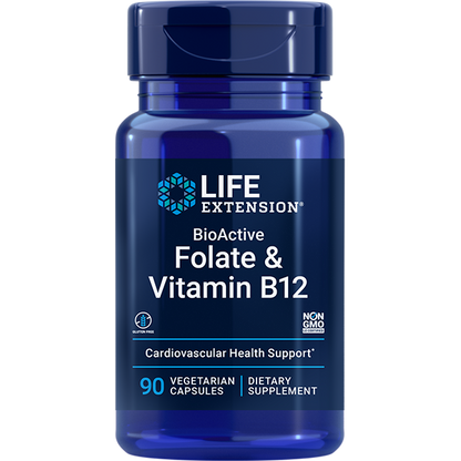 BioActive Folate & Vitamin B12 - Vitamin B Supplements > Folate & Vitamin B12 Supplements - Life Extension - YOUUTEKK
