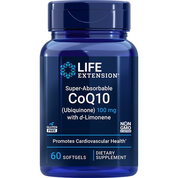 Super-Absorbable CoQ10 (Ubiquinone) with d-Limonene 100mg - Antioxidant Nutritional Supplements > CoQ10 Nutritional Supplements - Life Extension - YOUUTEKK