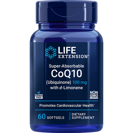 Super-Absorbable CoQ10 (Ubiquinone) with d-Limonene 100mg - Antioxidant Nutritional Supplements > CoQ10 Nutritional Supplements - Life Extension - YOUUTEKK