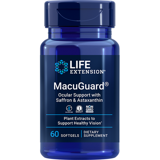 MacuGuard® Ocular Support with Saffron & Astaxanthin - Antioxidant Nutritional Supplements > Astaxanthin Nutritional Supplements - Life Extension - YOUUTEKK