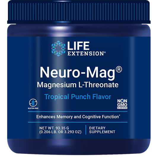 Neuro-Mag® Magnesium L-Threonate (Tropical Punch) - Health & Household > Magnesium Mineral Supplements - Life Extension - YOUUTEKK