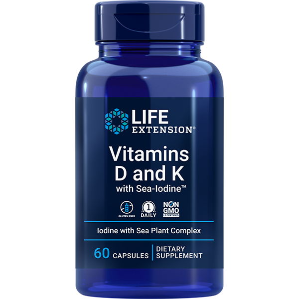 Vitamins D and K with Sea-Iodine™ - Vitamin Supplements > Vitamin D Supplements - Life Extension - YOUUTEKK