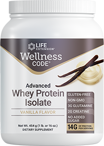 Wellness Code® Advanced Whey Protein Isolate (Vanilla) - Health & Household > Sports Nutrition Whey Protein Powders - Life Extension - YOUUTEKK