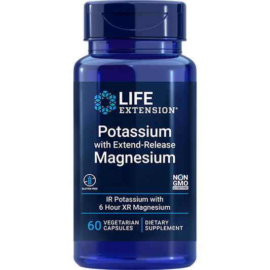 Potassium with Extend-Release Magnesium - Health & Household > Potassium Mineral Supplements - Life Extension - YOUUTEKK