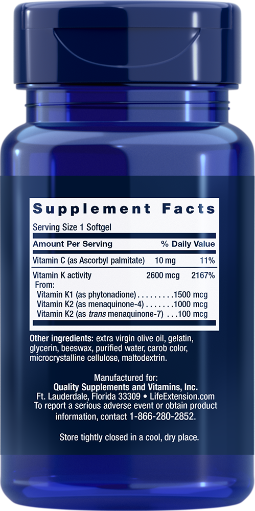 Super K - Vitamins & Dietary Supplements > Vitamin Supplements - Life Extension - YOUUTEKK