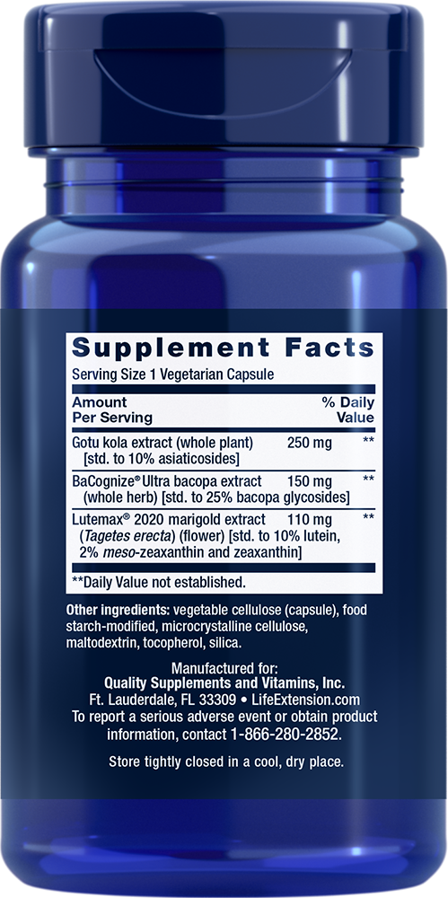 Quick Brain Nootropic - Health & Household > Blended Vitamin & Mineral Supplements - Life Extension - YOUUTEKK