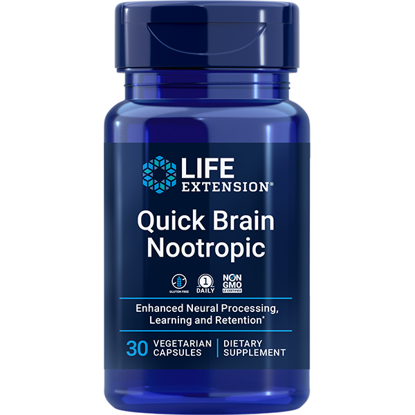 Quick Brain Nootropic - Health & Household > Blended Vitamin & Mineral Supplements - Life Extension - YOUUTEKK