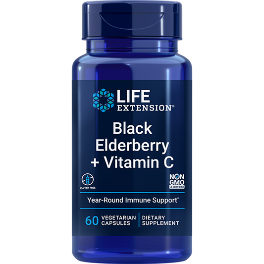 Black Elderberry + Vitamin C - Herbal Supplements > Elderberry Herbal Supplements - Life Extension - YOUUTEKK