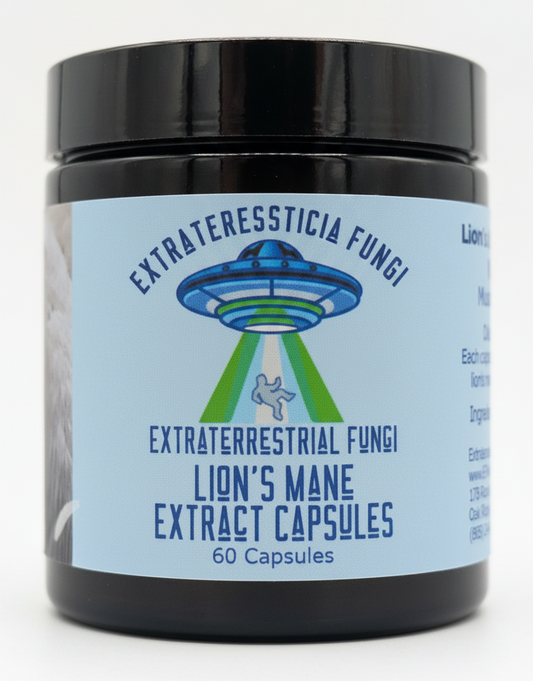 Lion's Mane Extract Capsules - Supplements > Mushrooms > Lion’s Mane > Reishi > Cognitive Support > Immunity Boosters - Extraterrestrial Fungi - YOUUTEKK