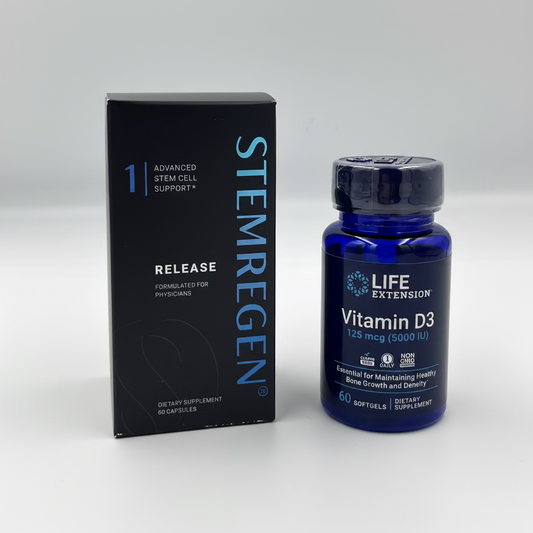 Stemregen Release & Vitamin D3 - Stem Cell Health Bundle - YOUUTEKK