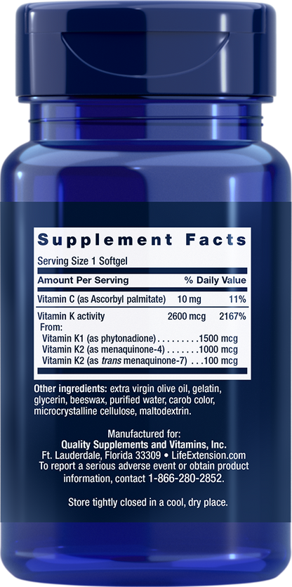 Super K - Vitamins & Dietary Supplements > Vitamin Supplements - Life Extension - YOUUTEKK