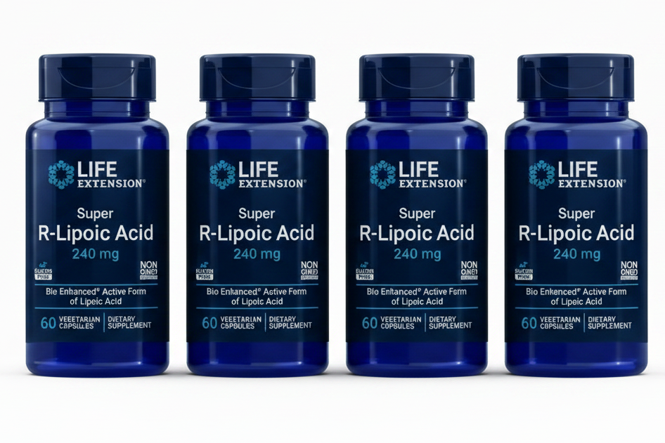 Super R-Lipoic Acid 240mg -  - Life Extension - YOUUTEKK - 4 bottles