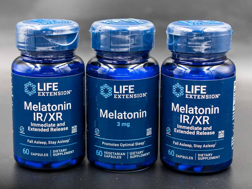 Life Extension 2 Melatonin IR/XR and Melatonin 3 mg bundle from youutekk