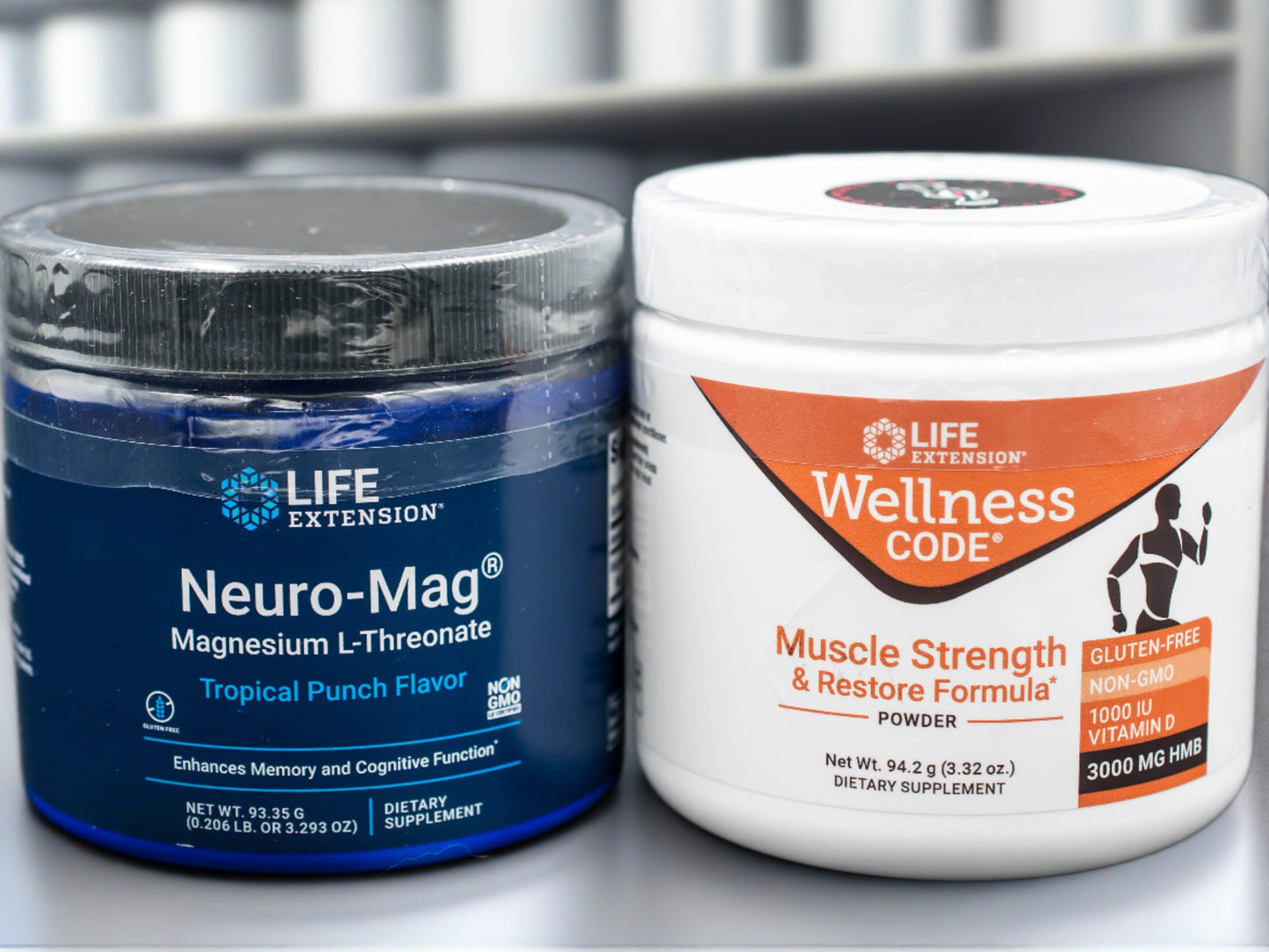 Wellness Code Muscle Strength and Restore Formula and Neuro-Mag Life Extension youutekk